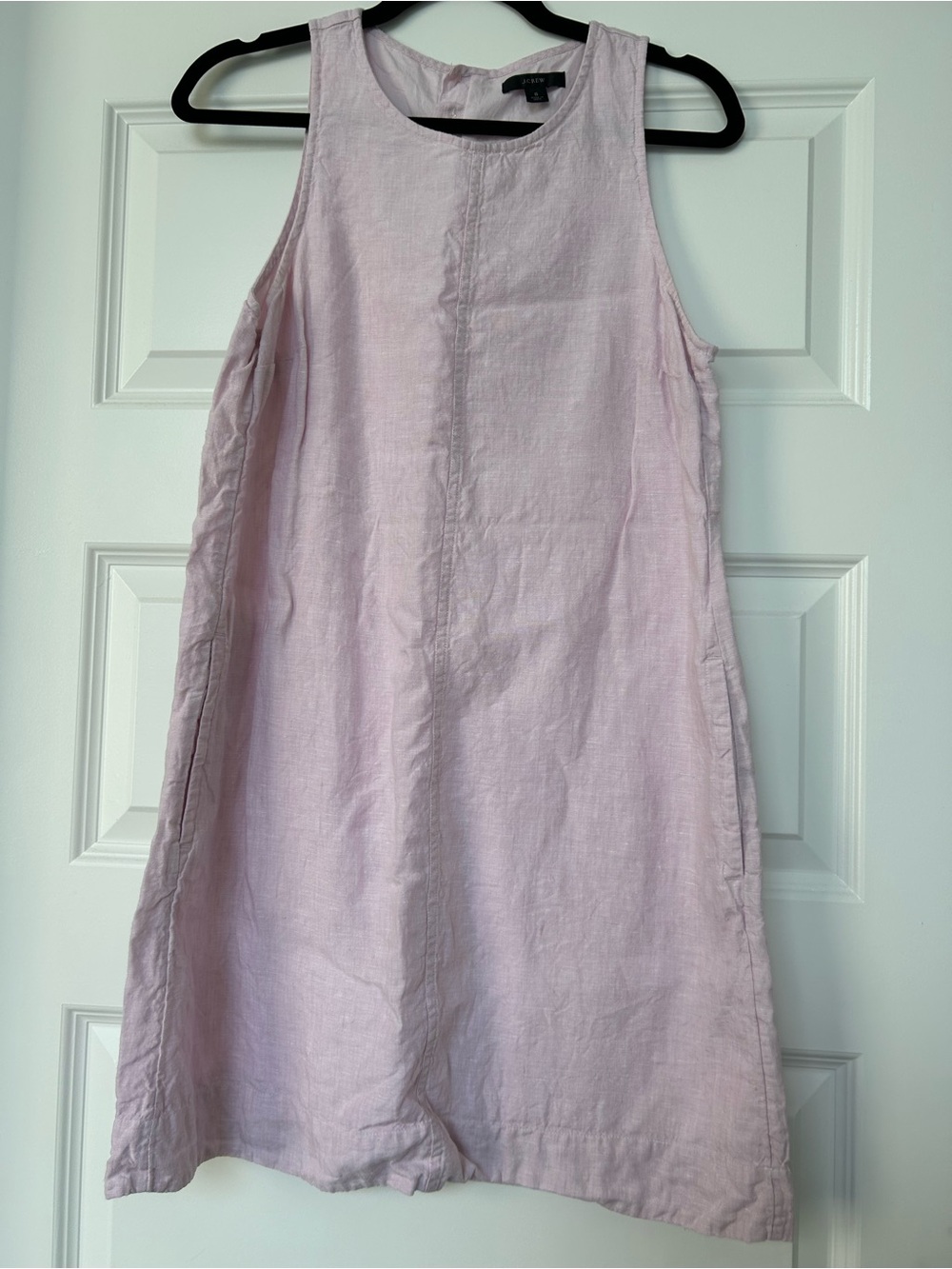 J.Crew Pink Sleeveless Linen Dress